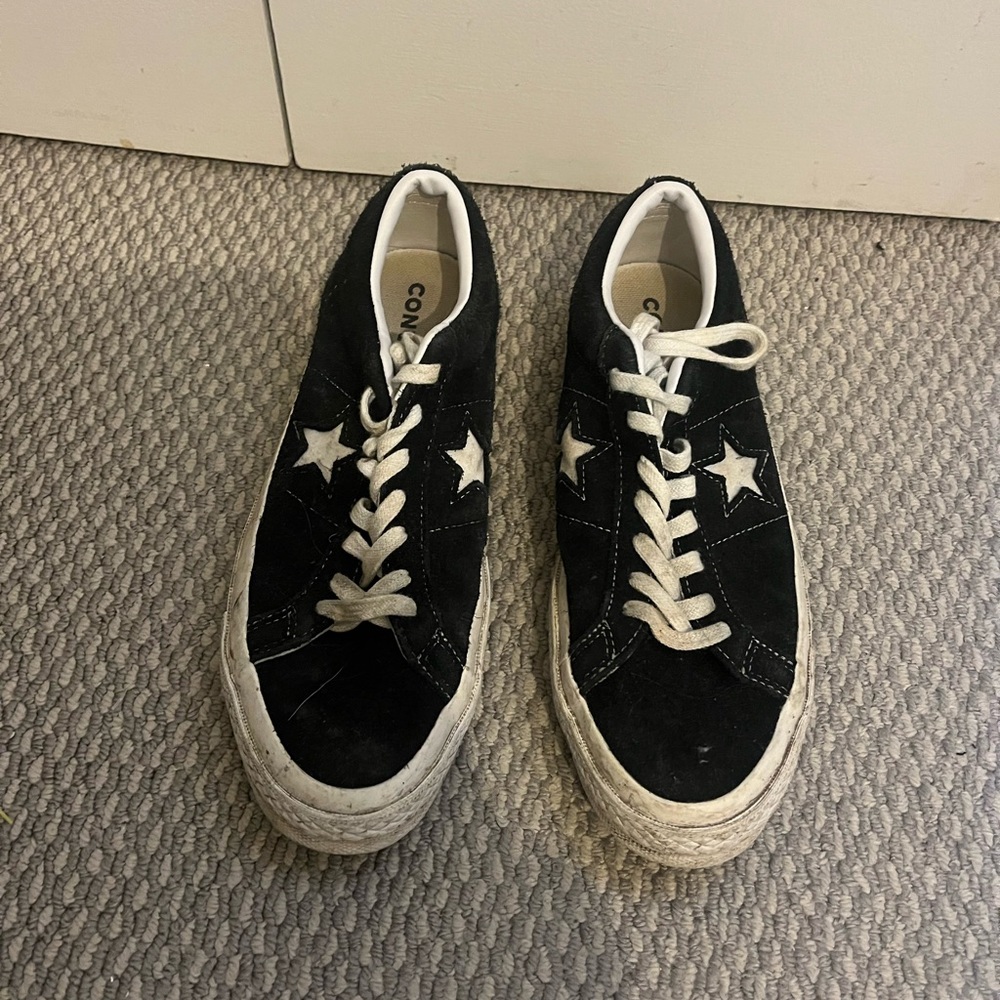 Black converse womens